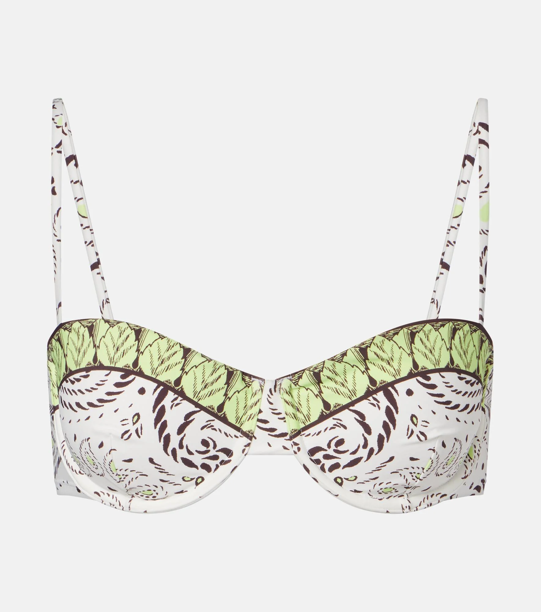 Printed bikini top - 1