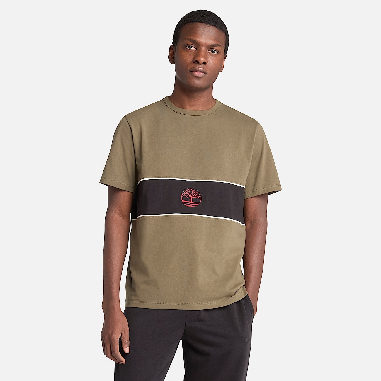 Cut-and-Sew Short-Sleeve T-Shirt - 4