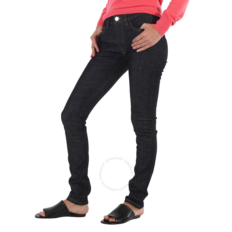 Victoria Beckham Ladies Blue Skinny Star Jeans, Waist Size 25" - 5