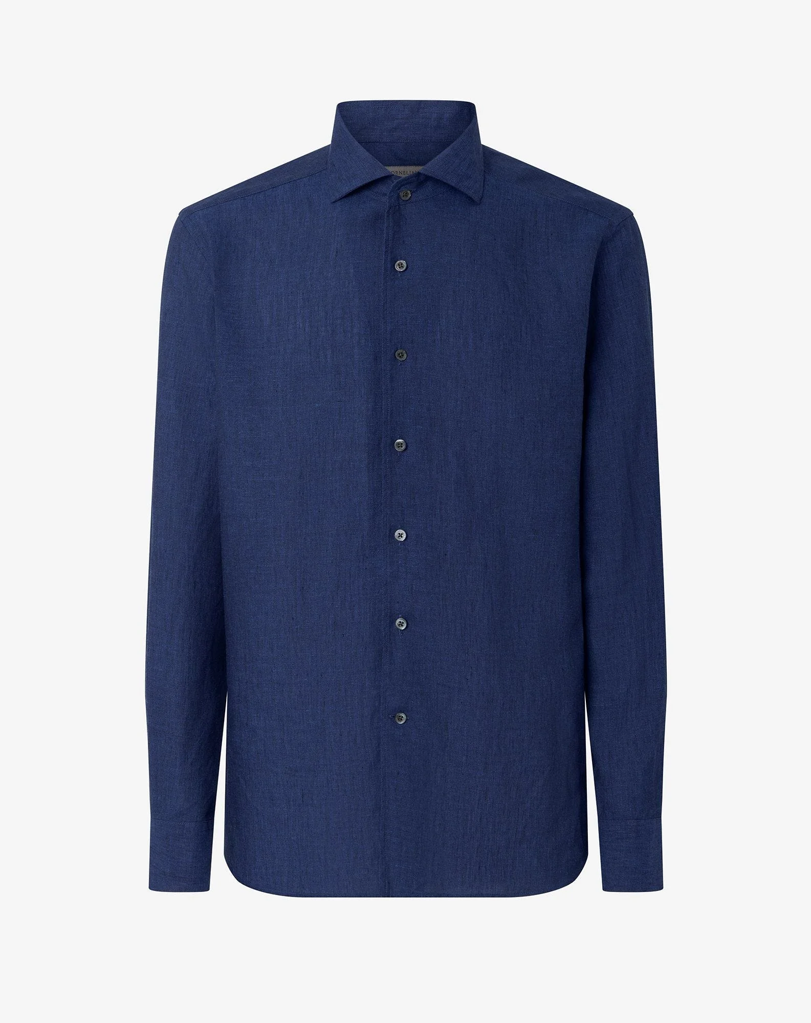 Blue pure linen shirt - 1