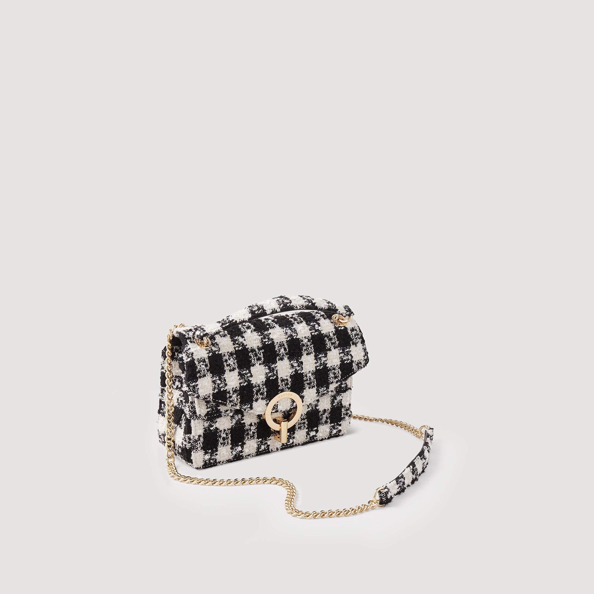 Yza bag in houndstooth tweed - 3