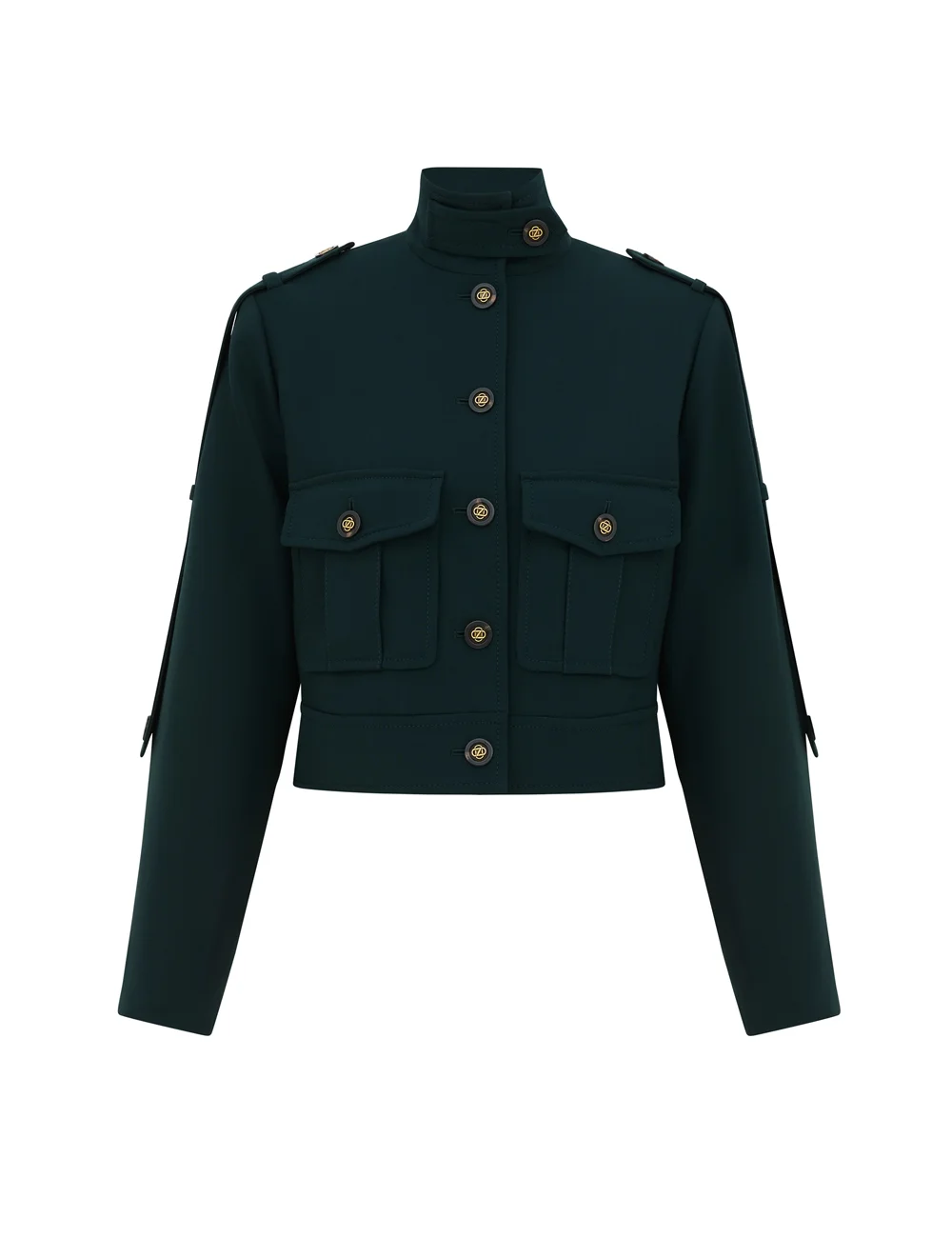 CLASH WOOL CROPPED JACKET - 1