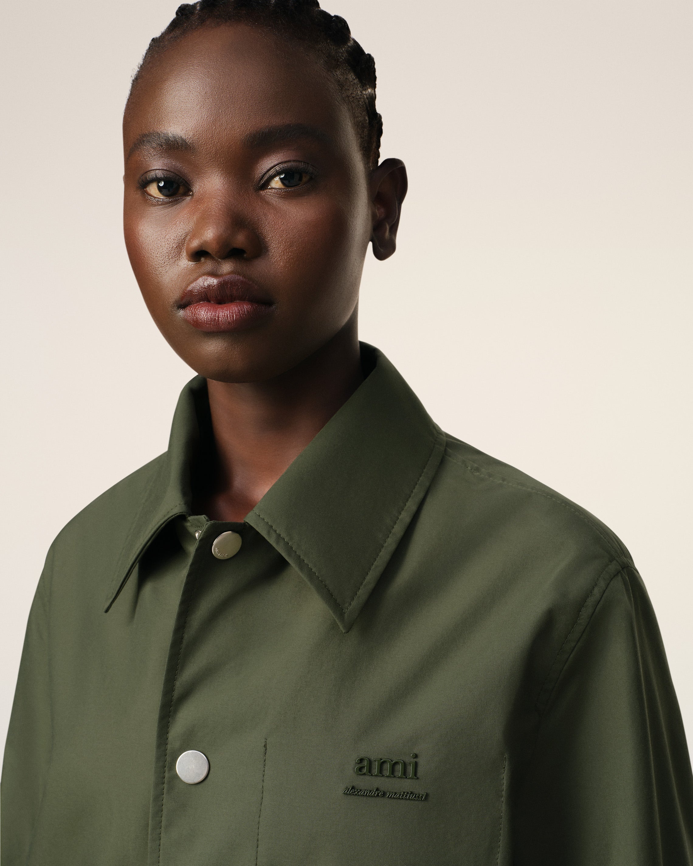 GREEN BUTTONED JACKET - 4