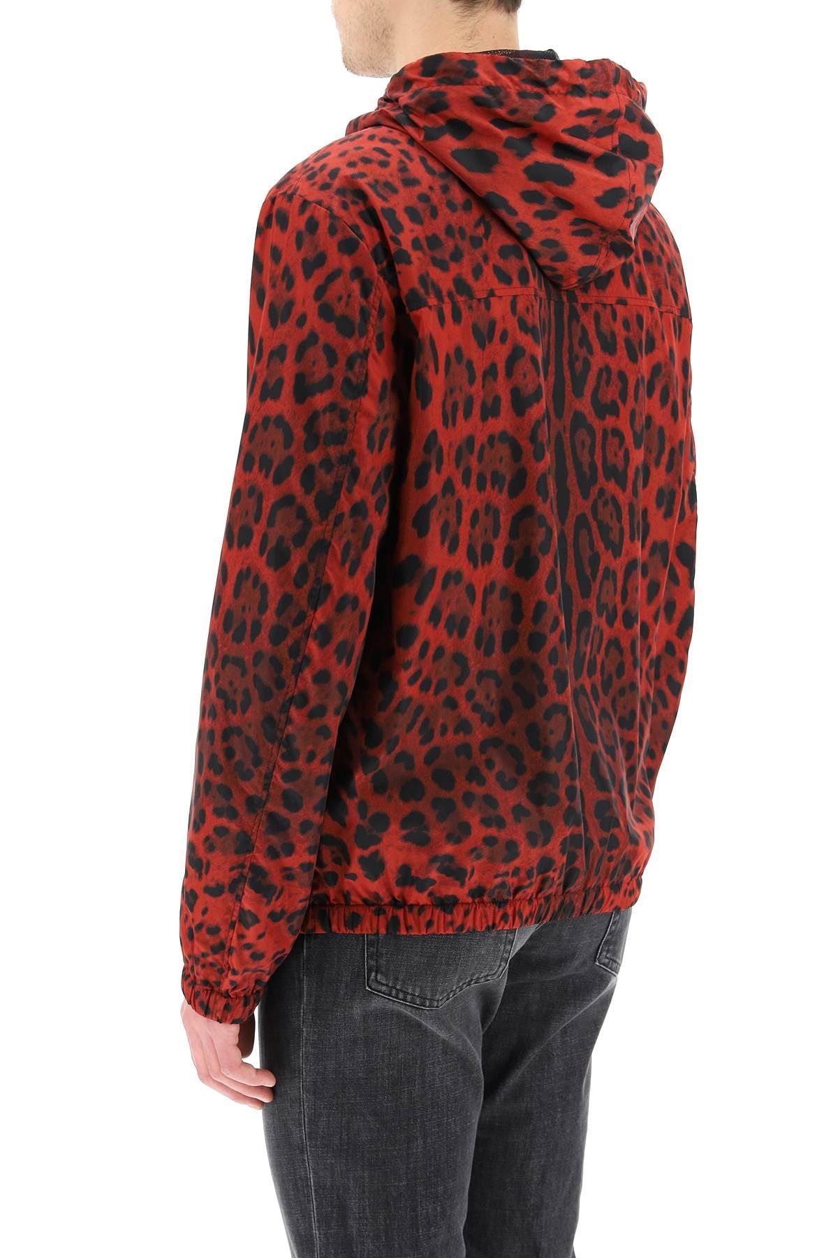 LEOPARD PRINT NYLON BLOUSON - 4