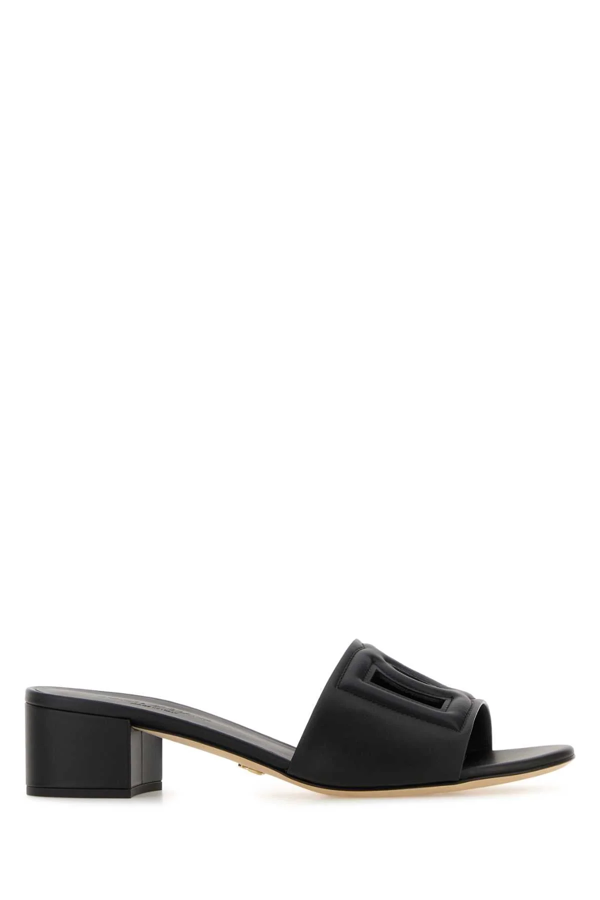 Dolce & Gabbana Women Black Leather Mules - 1