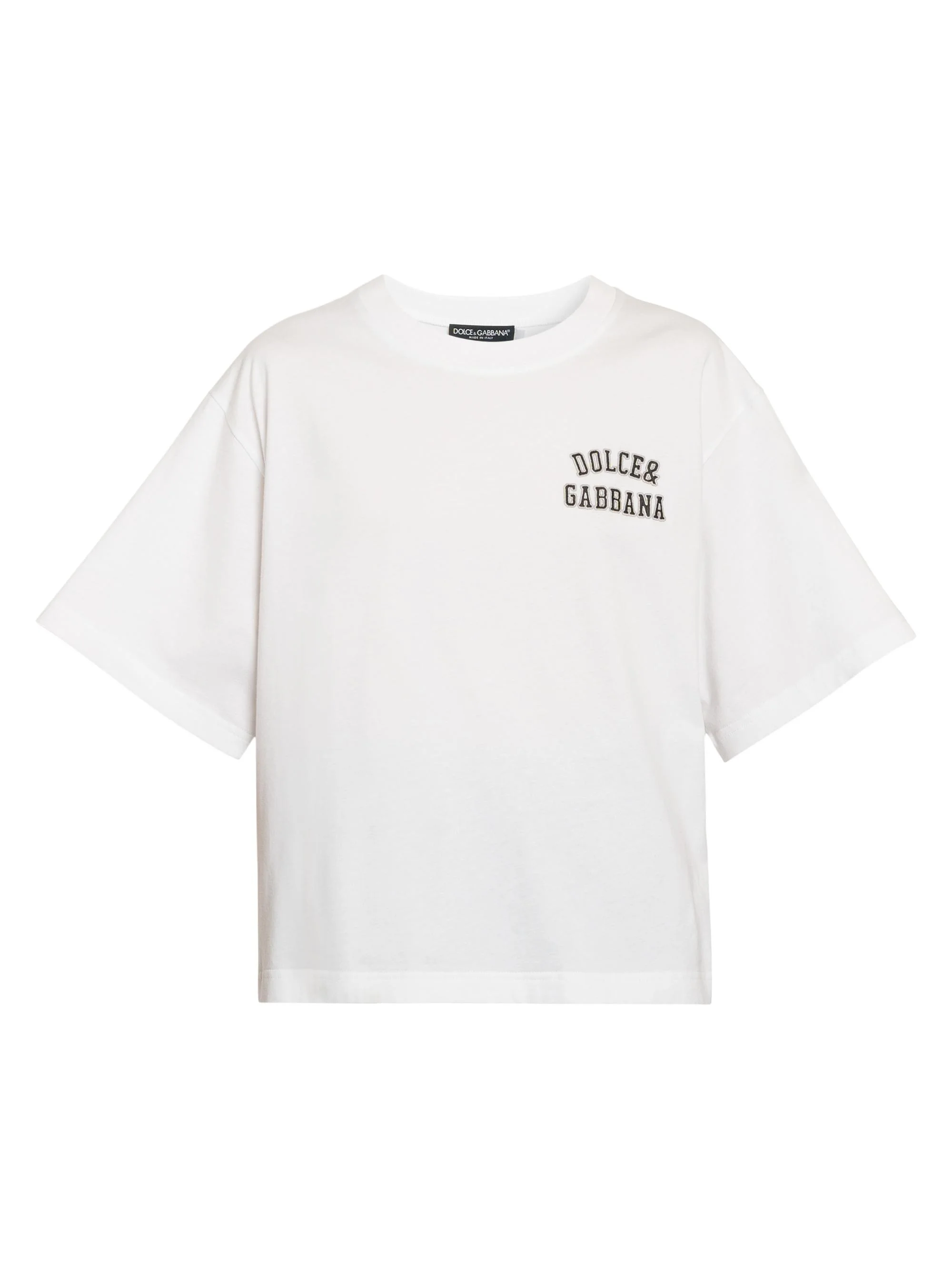 Women's Logo Cotton Boxy T-Shirt - White - 1