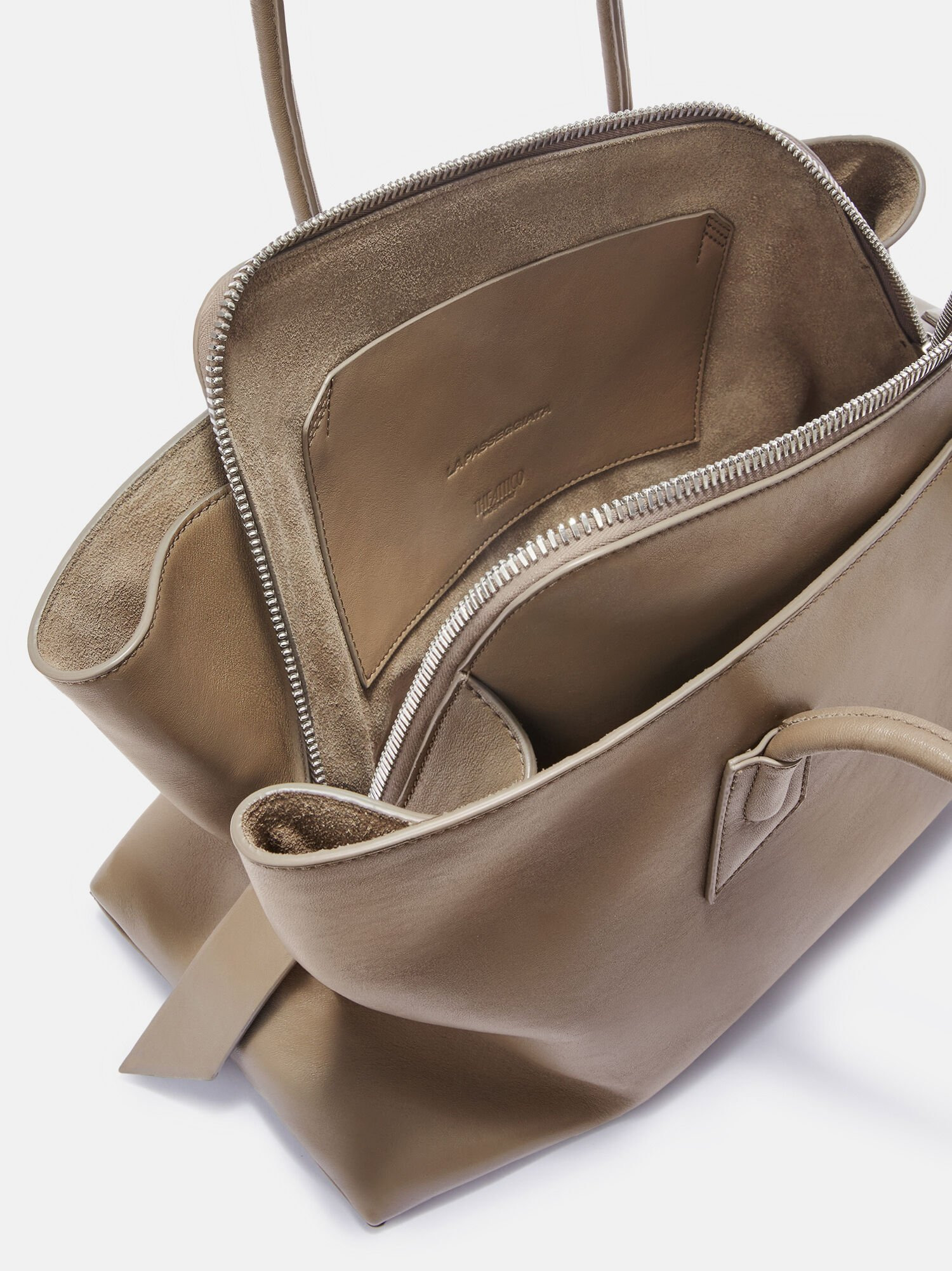 ''LA PASSEGGIATA MEDIUM'' CAMEL TOP HANDLE - 4