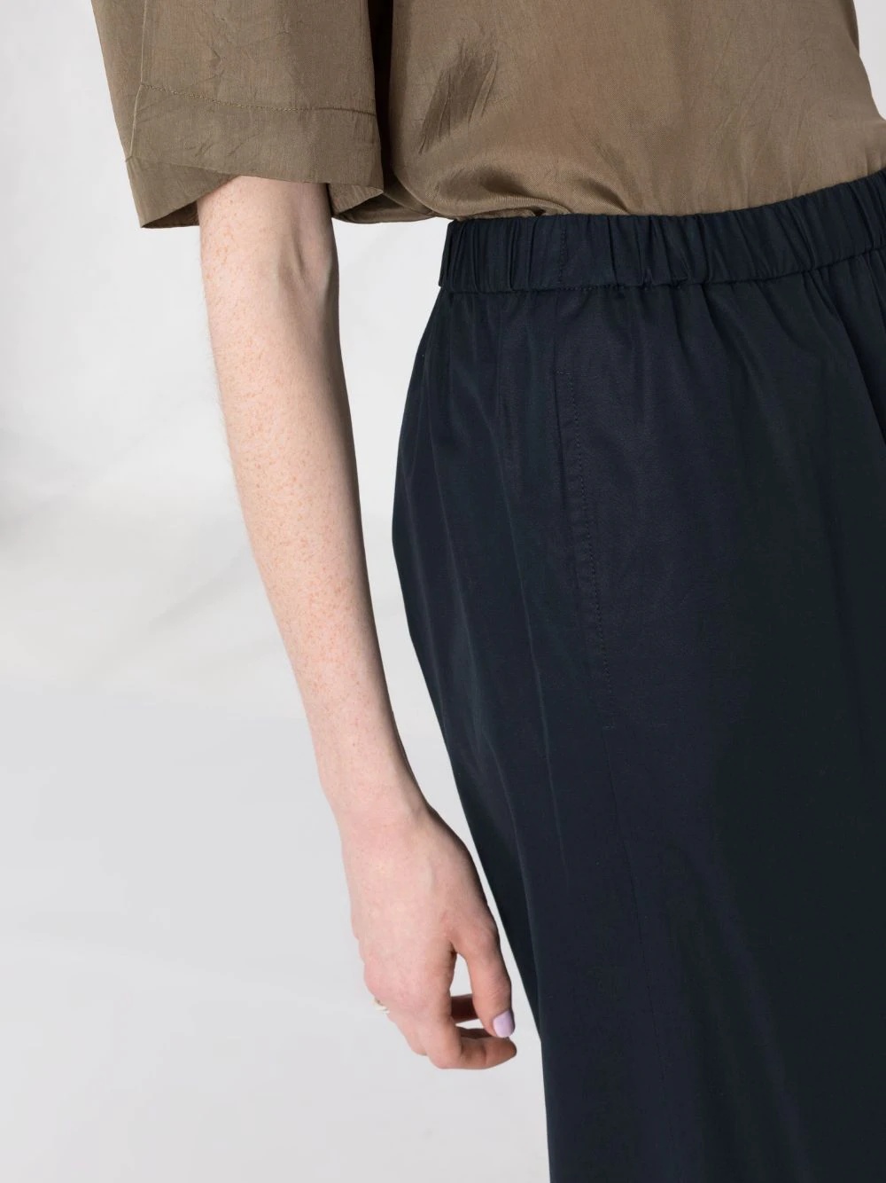 poplin straight-leg trousers - 3