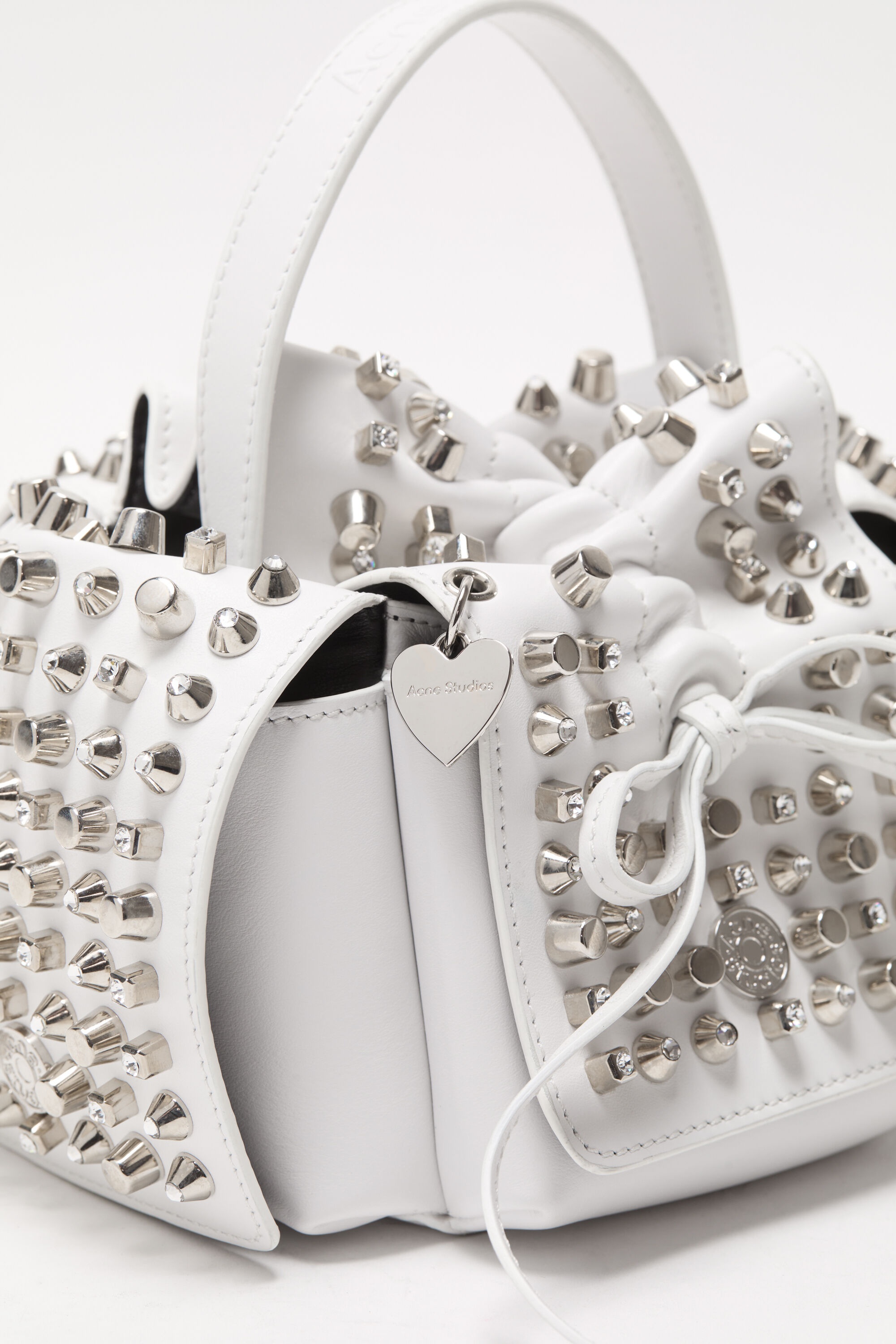 Multipocket mini studs bag - White - 5