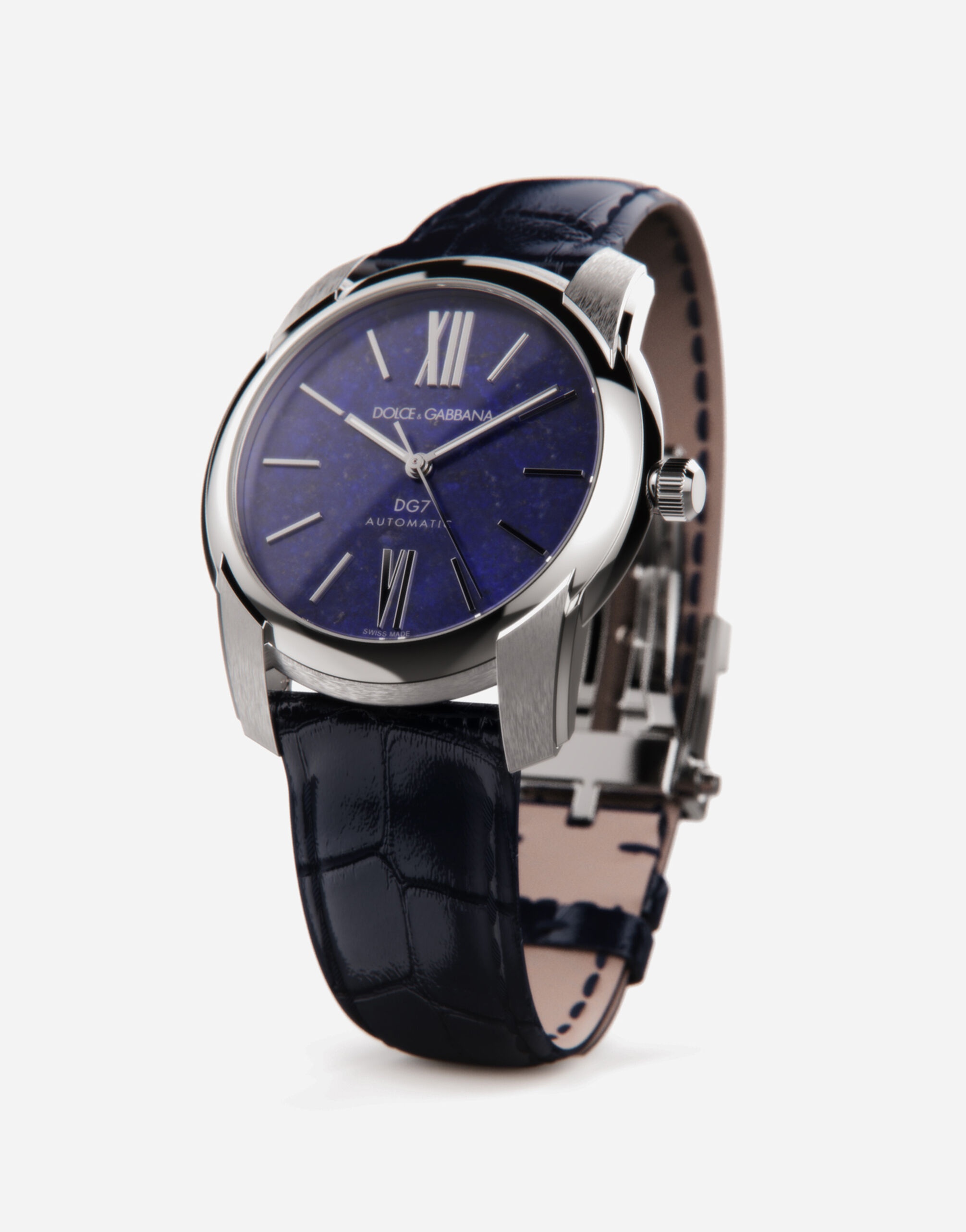 DG7 watch in steel with lapislazuli - 3