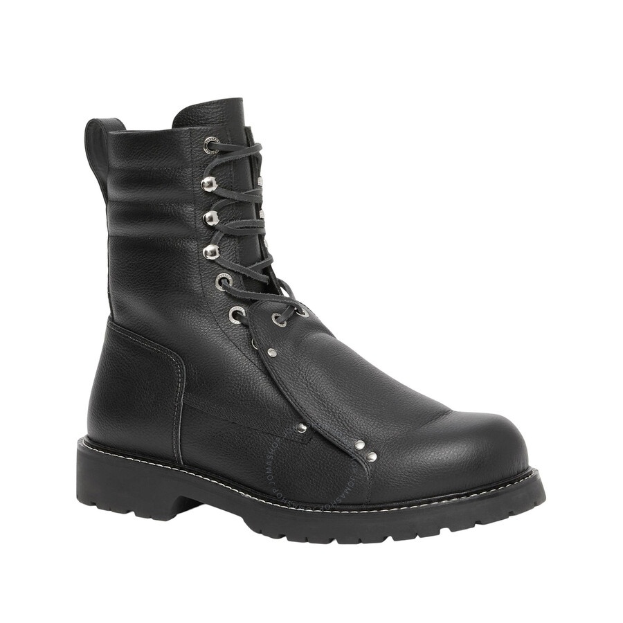 Burberry Lace Guard Detail Leather Ankle Boots - 2