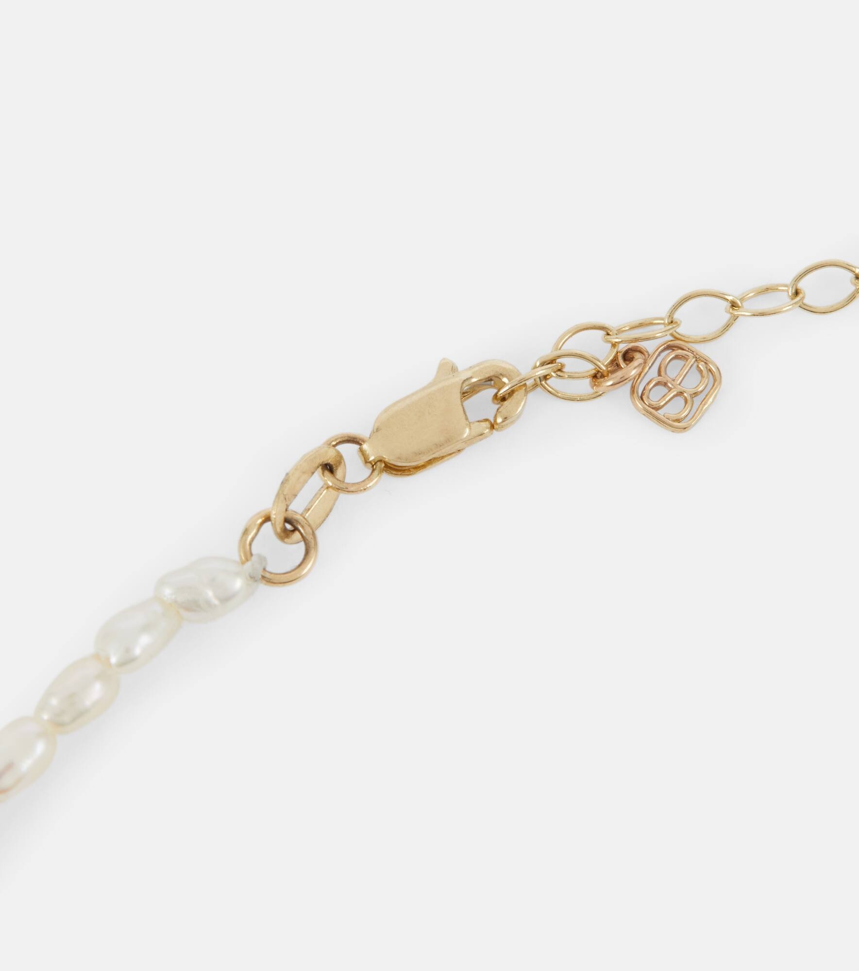 Half Moon 14kt gold choker with diamonds - 4