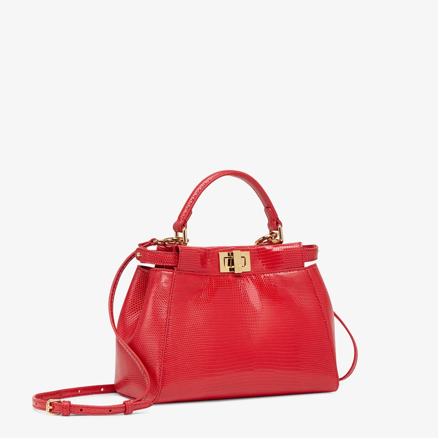 Red lizard bag - 2