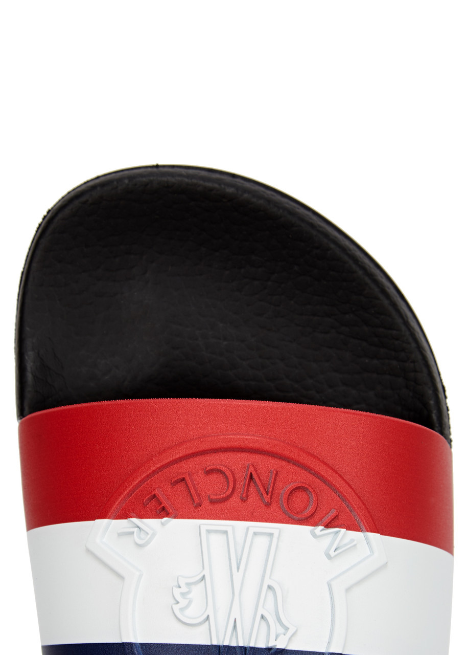 Basile striped rubber sliders - 4