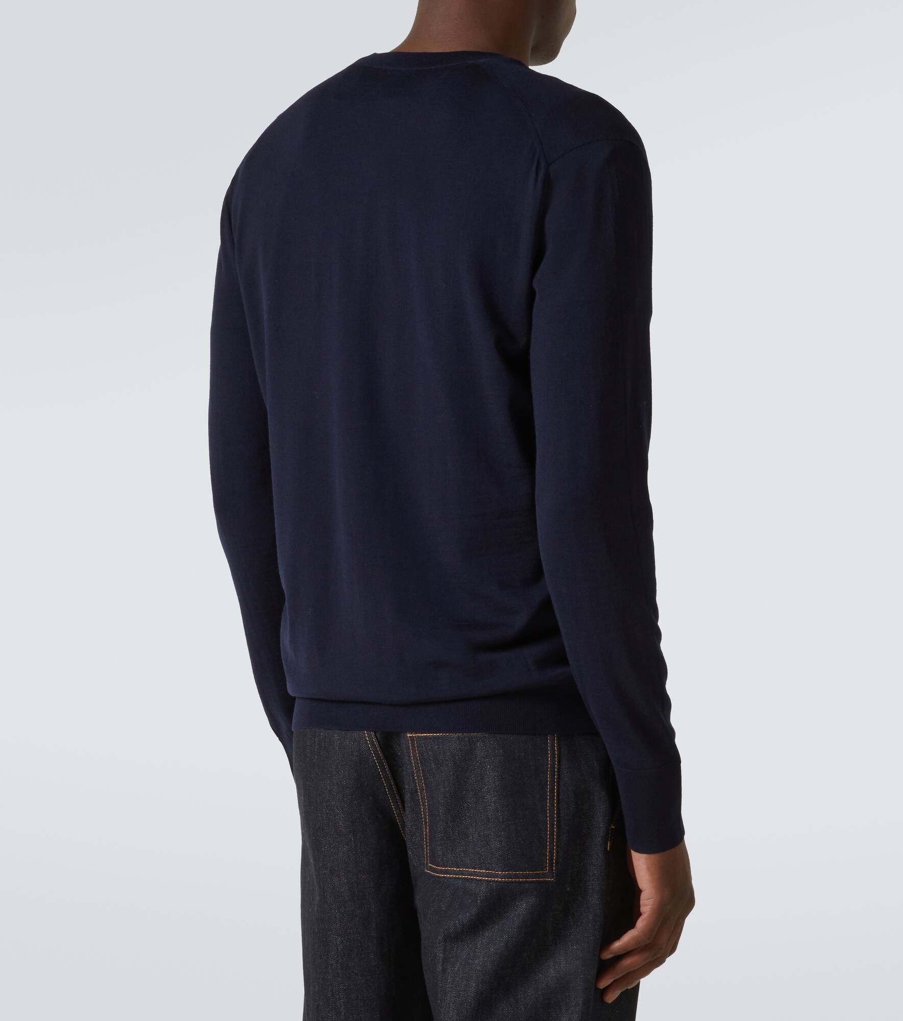 Logo wool cardigan - 4