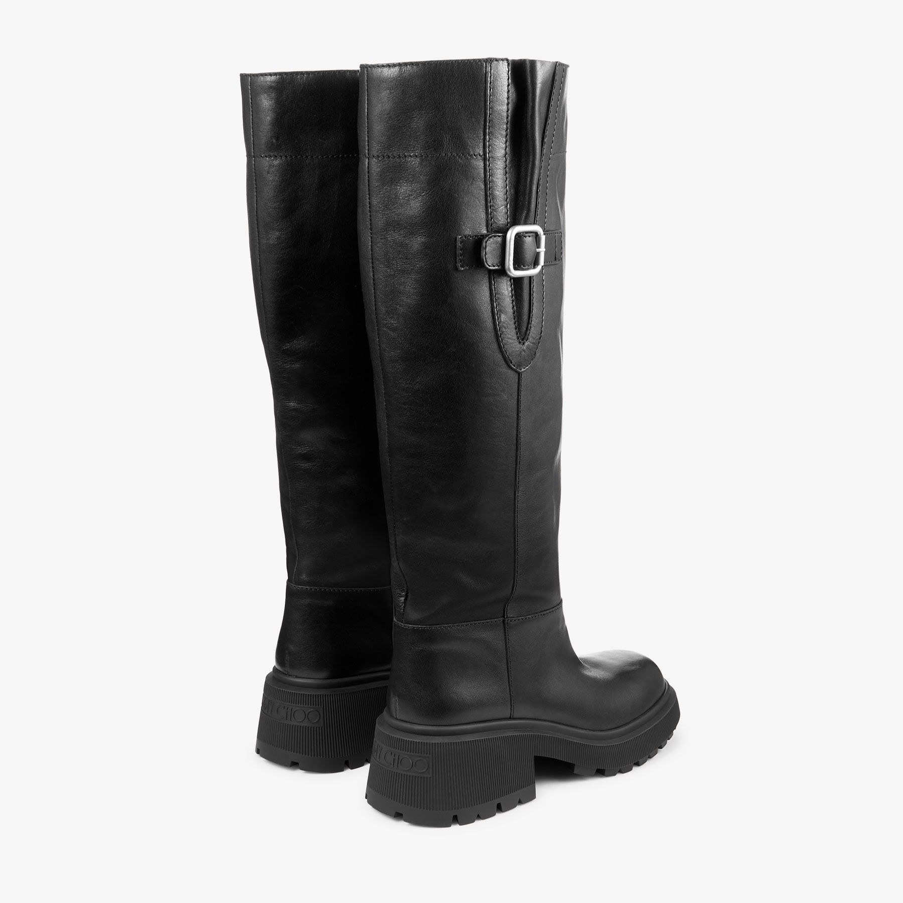 Tamsin Knee Boot Flat
Black Shiny Calf Leather Knee High Boot - 4