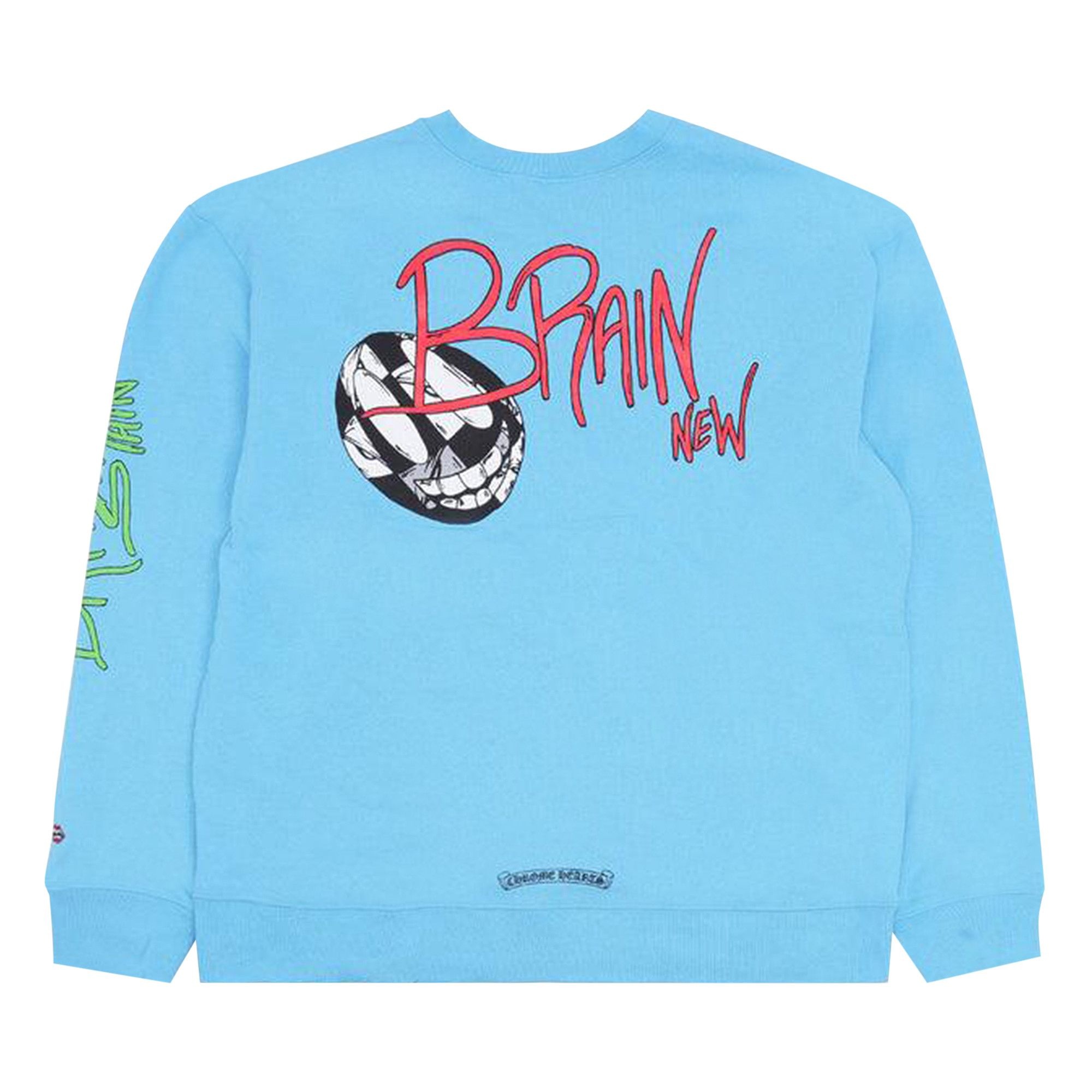 Chrome Hearts x Matty Boy Brain New Crewneck Sweatshirt 'Blue' - 2