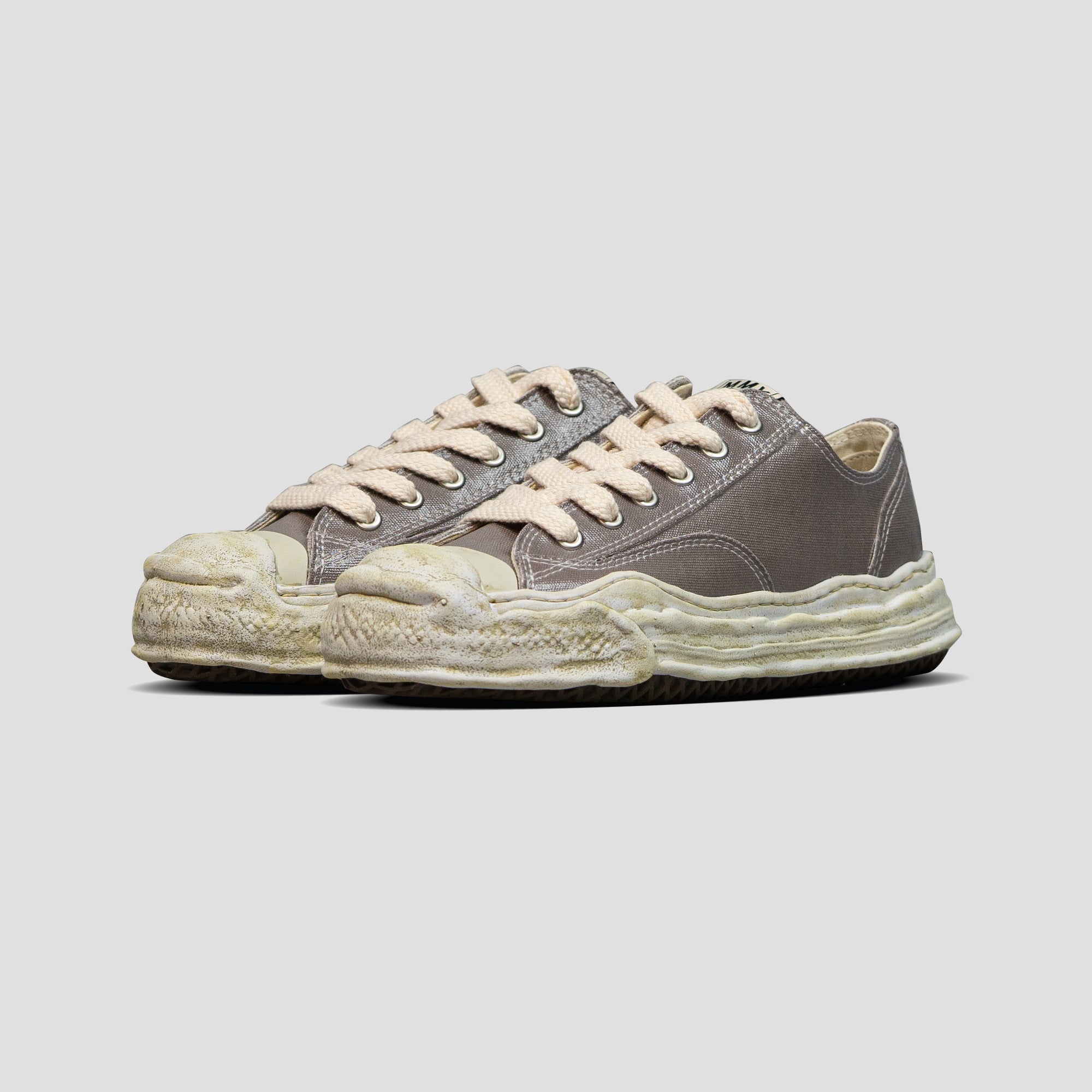 HANK OG SOLE LOW-TOP LAMINATED CANVAS SNEAKERS - 2