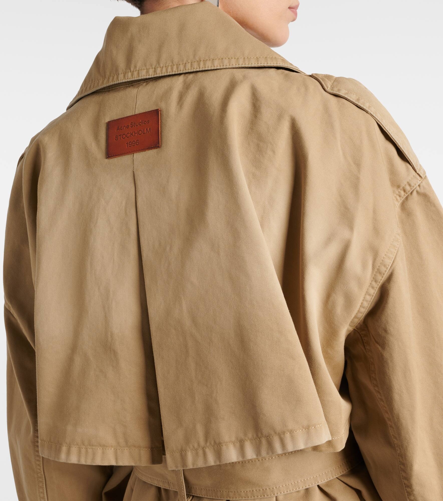 Cotton twill trench coat - 6