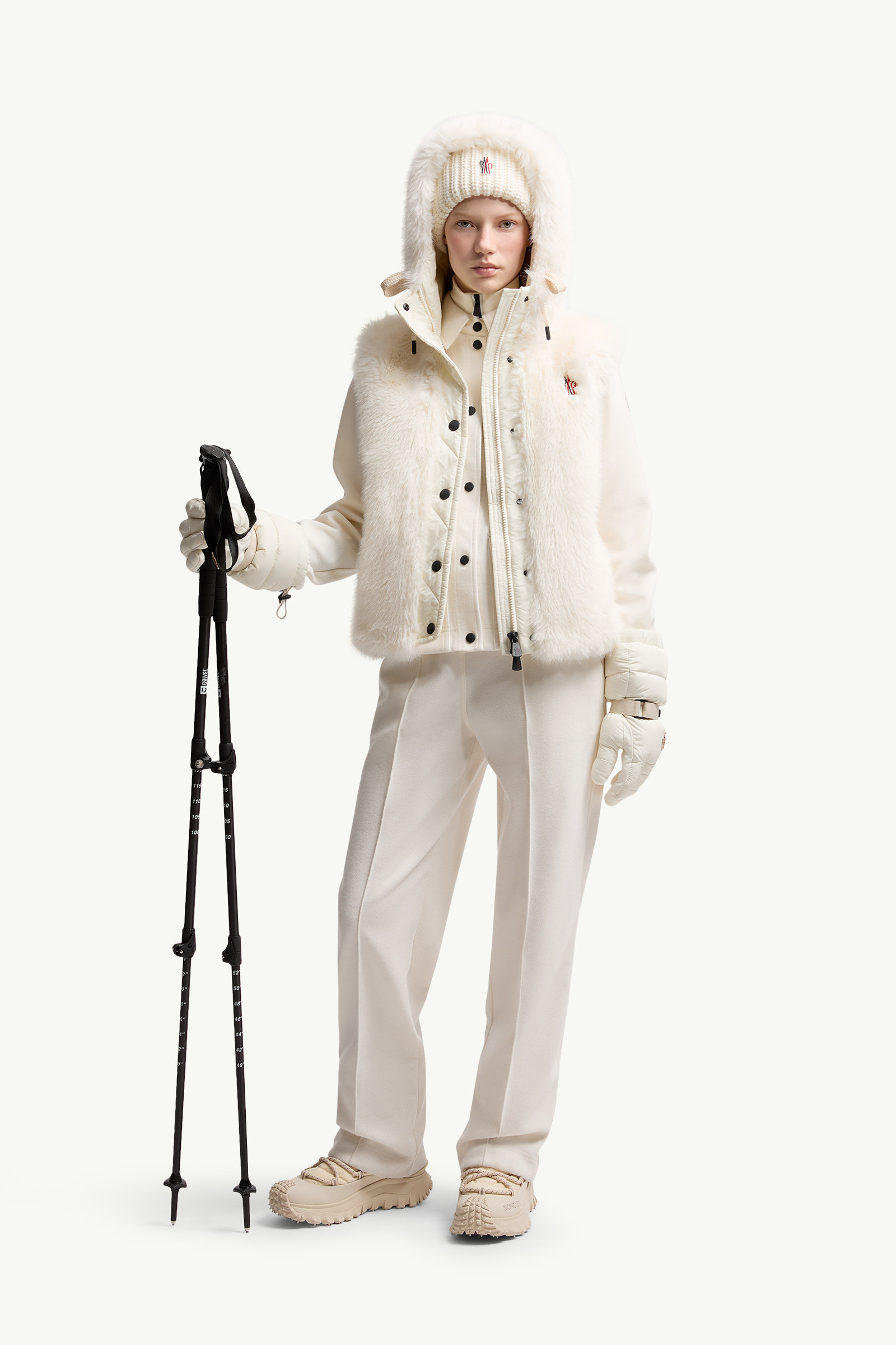 Arve Hooded Teddy Down Vest - 2