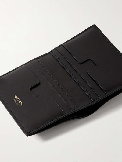 TOM FORD Logo-Embellished Croc-Effect Leather Bifold Cardholder outlook