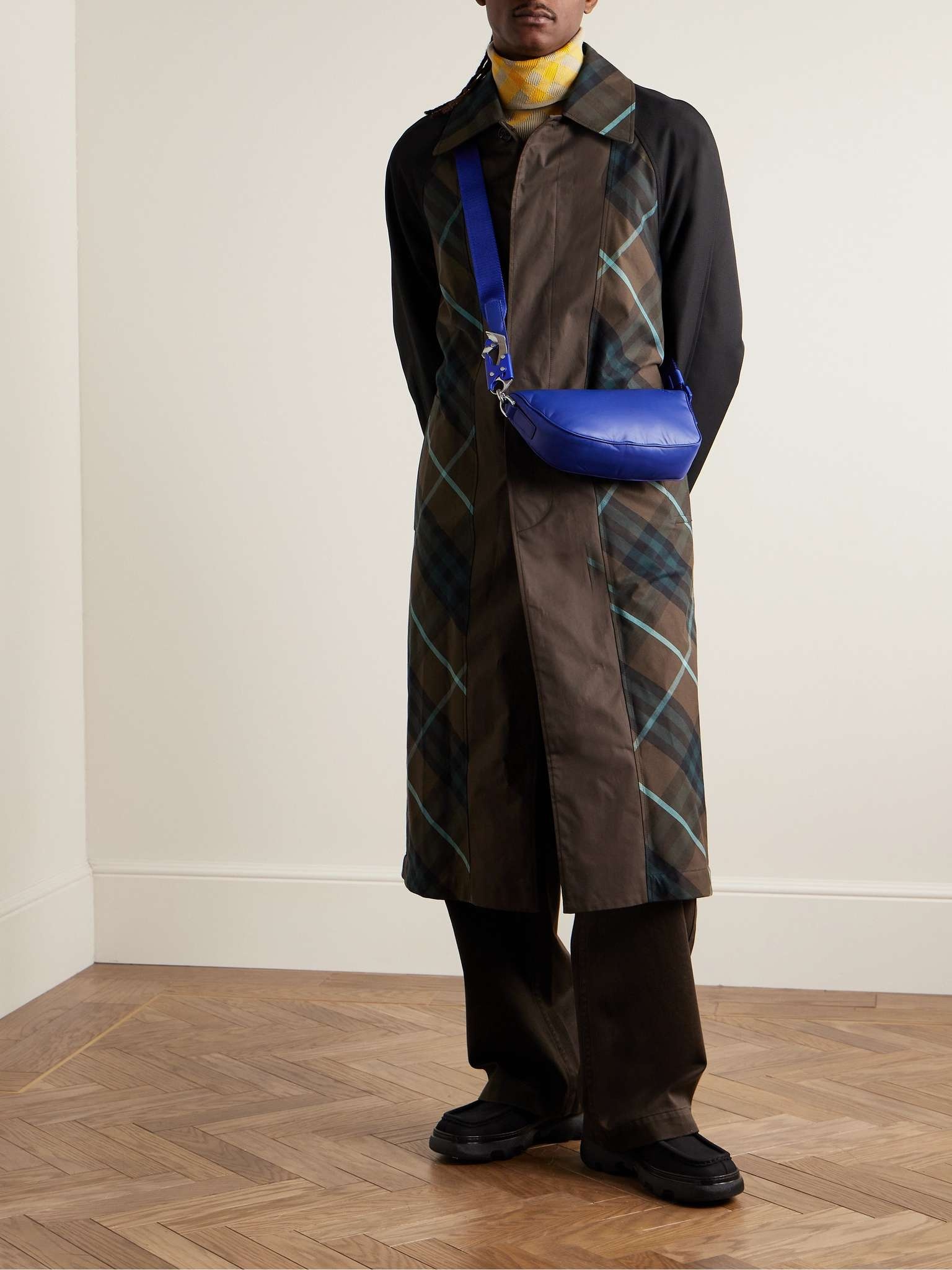 Padded Leather Messenger Bag - 2