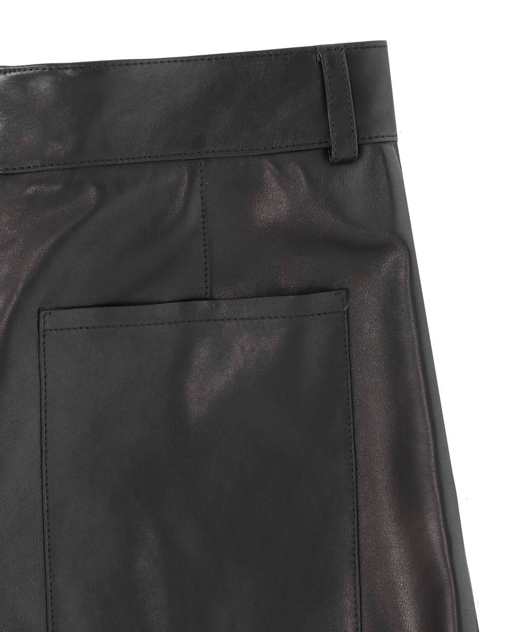 CARGO POCKET LEATHER PANT - 7