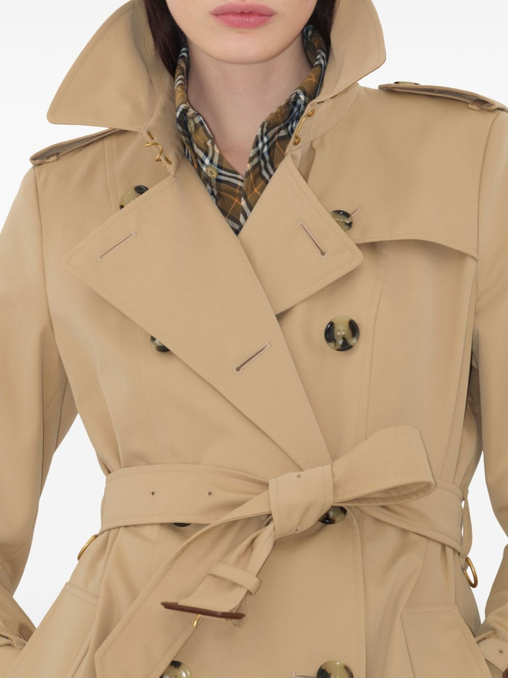 double-breasted trench coat - 5