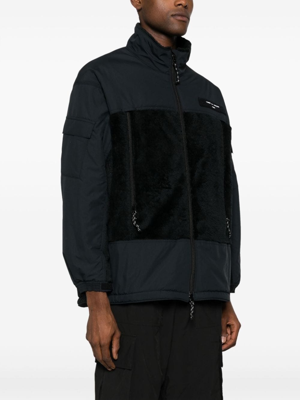 zip-up panelled jacket - 3