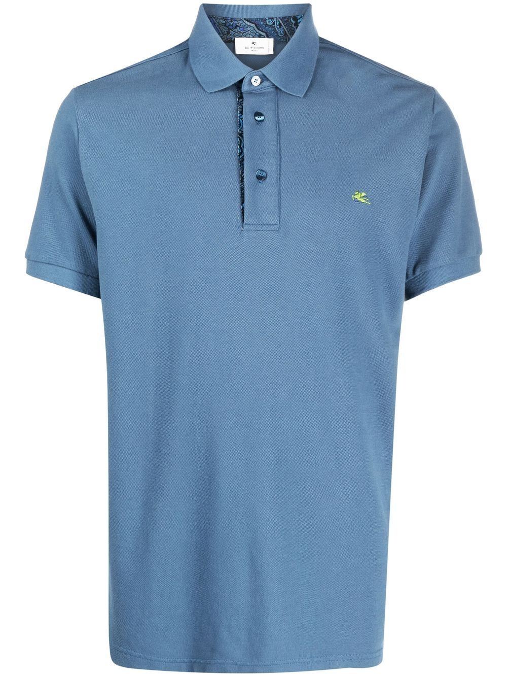 embroidered logo polo shirt - 1