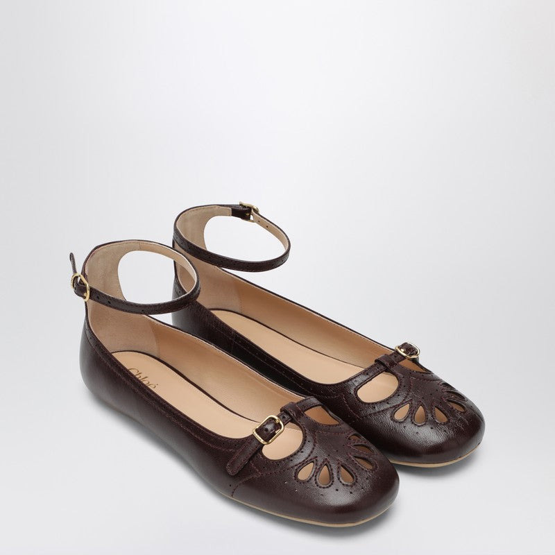 Chloé Burnt Purple Misty Ballerinas Women - 1