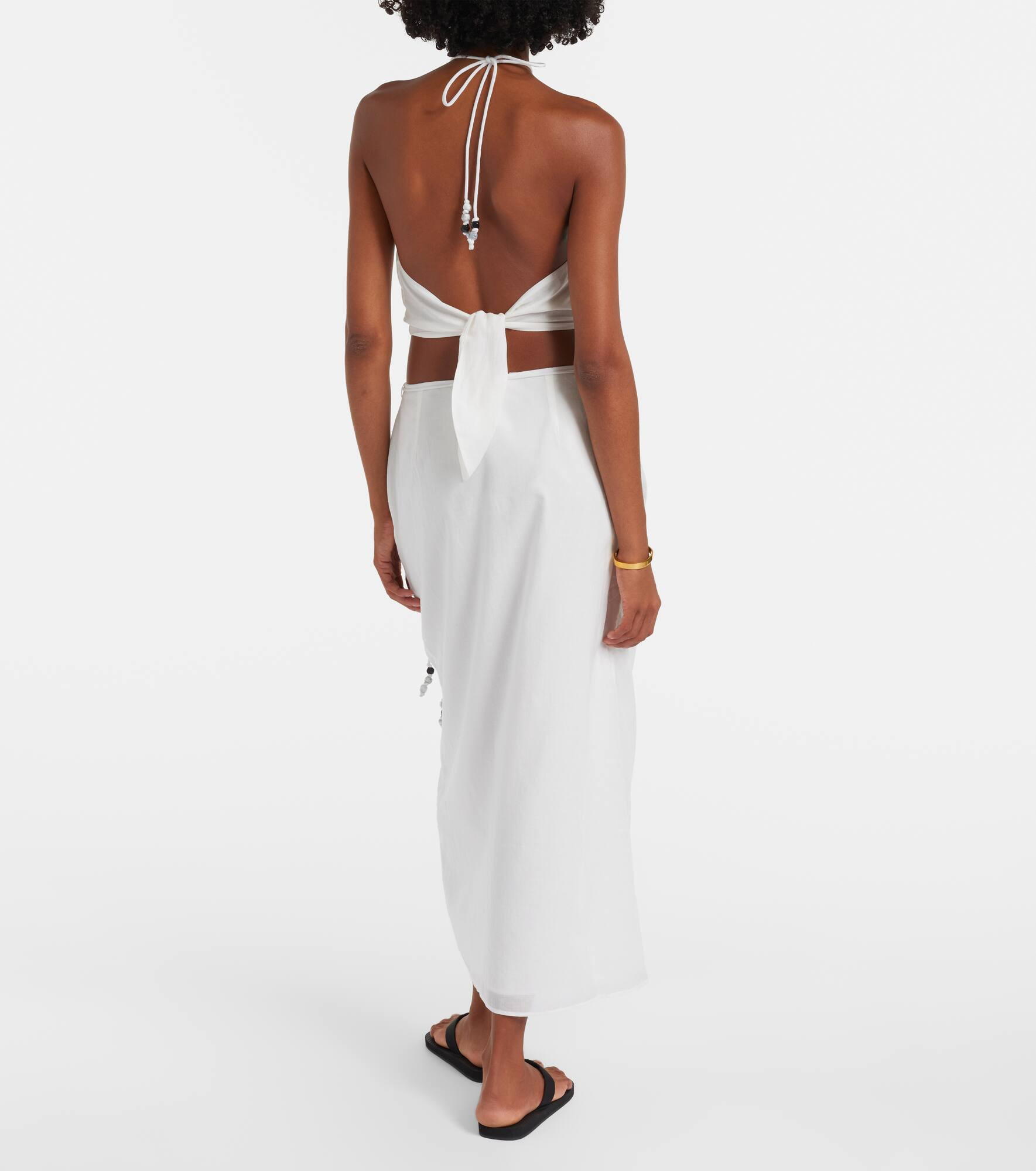 Azura halterneck cotton top - 3