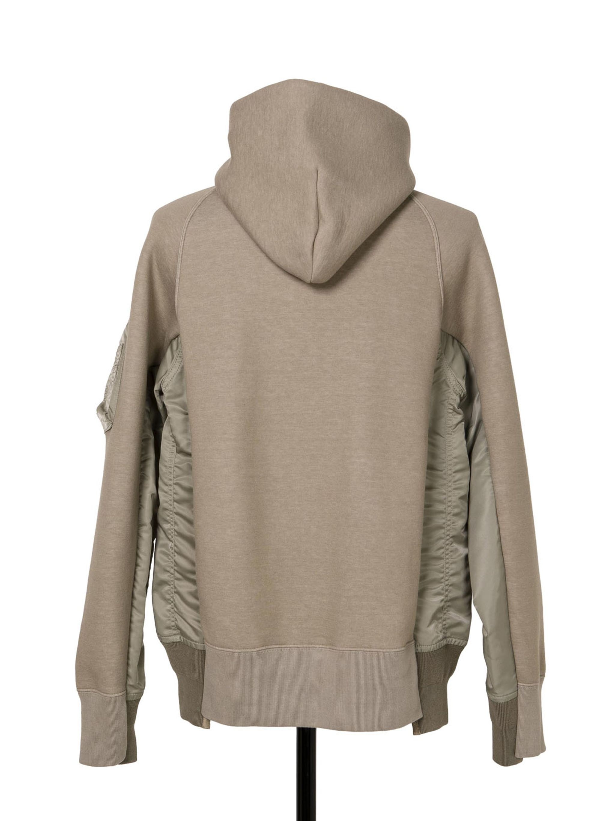 Sponge Sweat x Nylon Twill Hoodie - 4