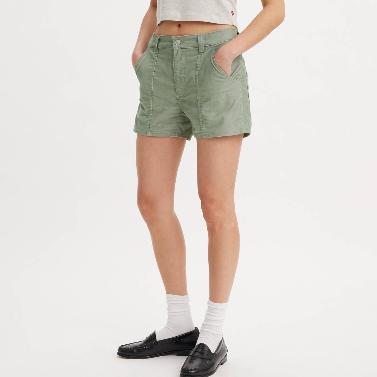 CARPENTER LIGHTWEIGHT CORDUROY WOMEN'S SHORTS - 4