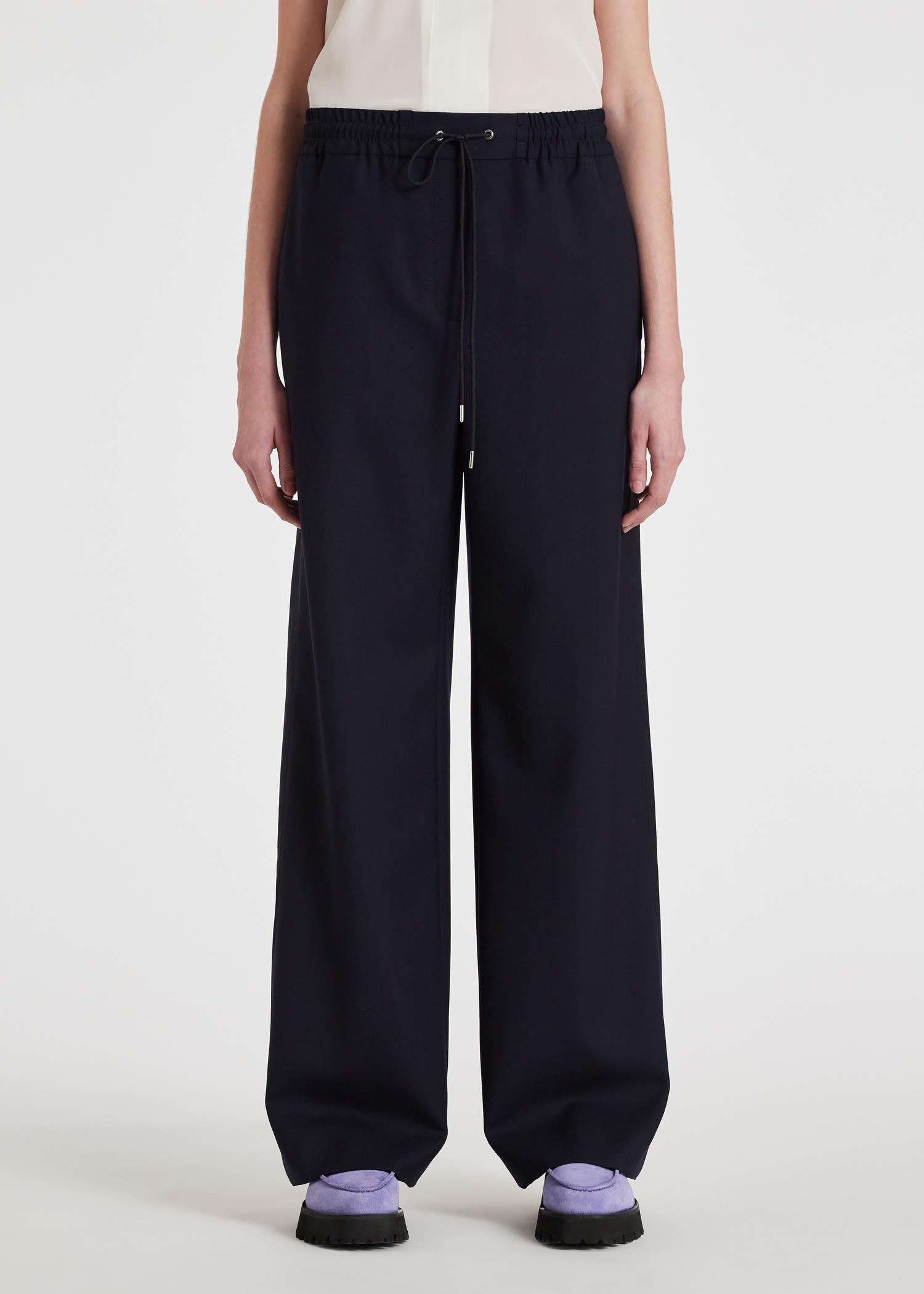 A Suit To Travel In - Drawstring Wide Leg Pants - 3