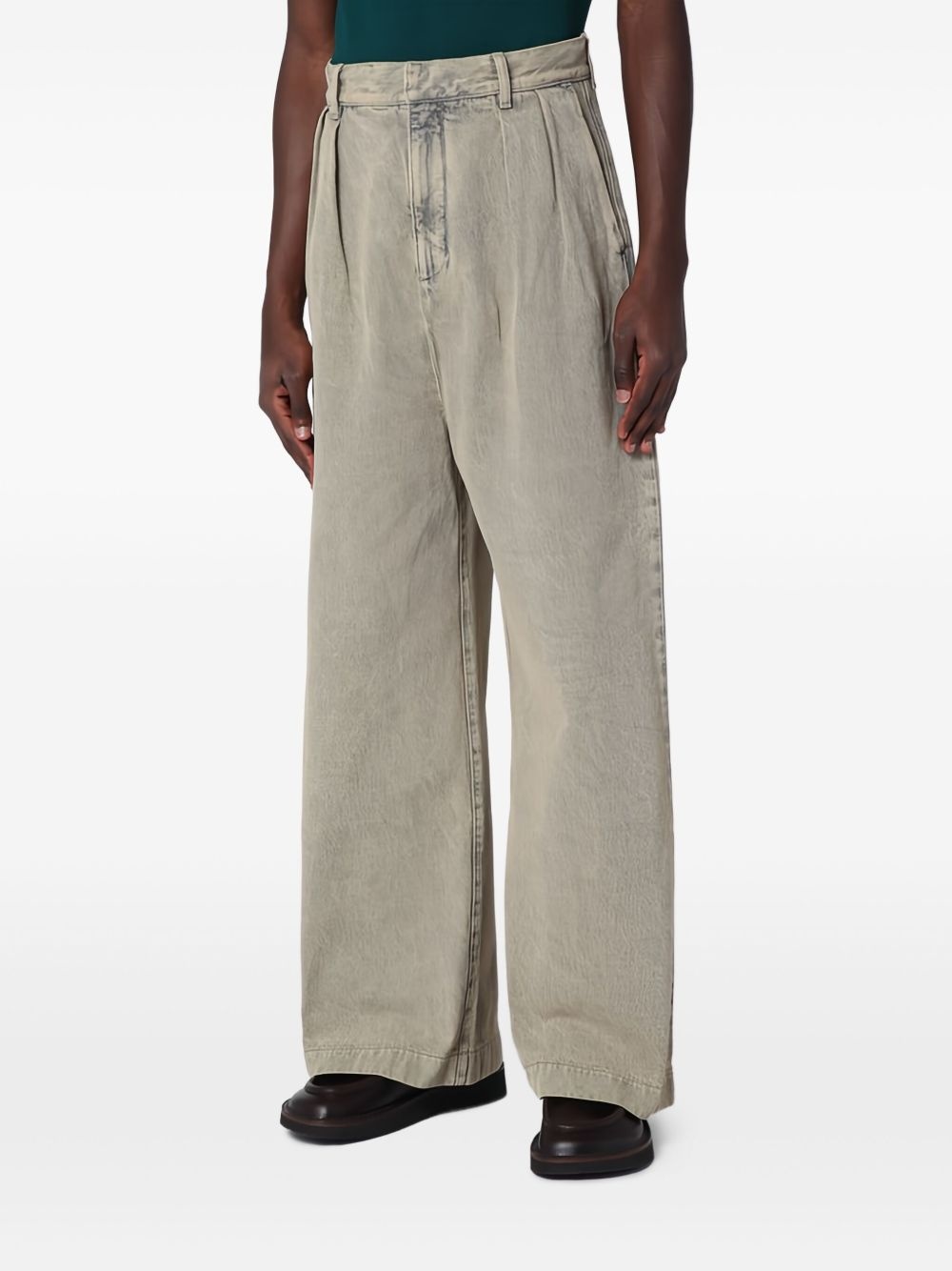 pleat-detailing jeans - 4