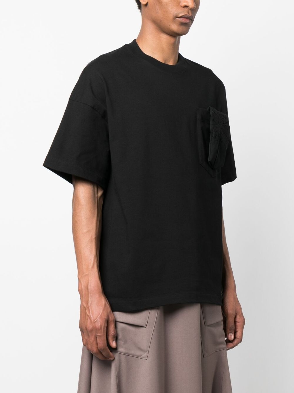 patch-pocket cotton T-shirt - 3
