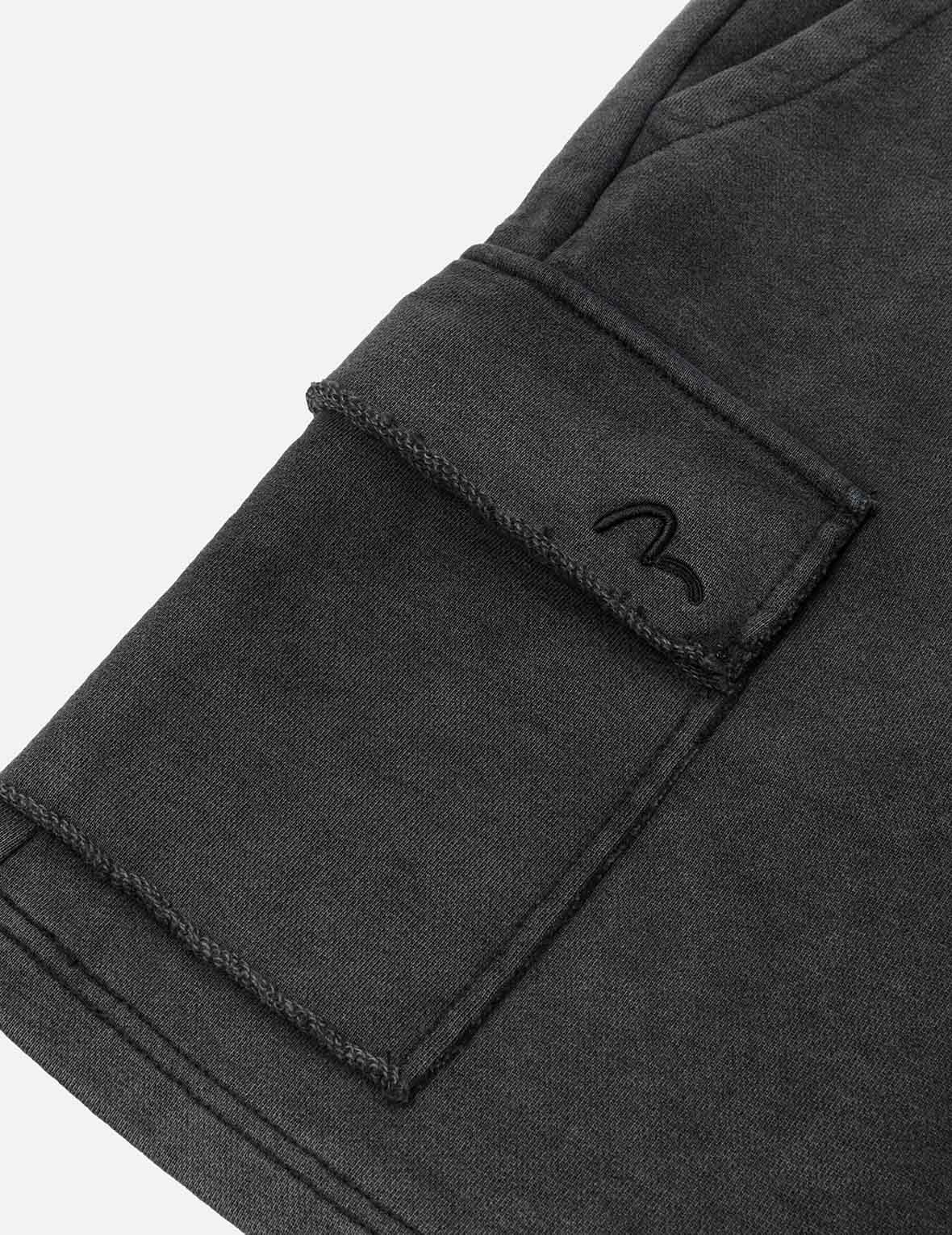 Seagull and Logo Embroidery Relax Fit Sun-Dried Finish Sweatshorts - 5