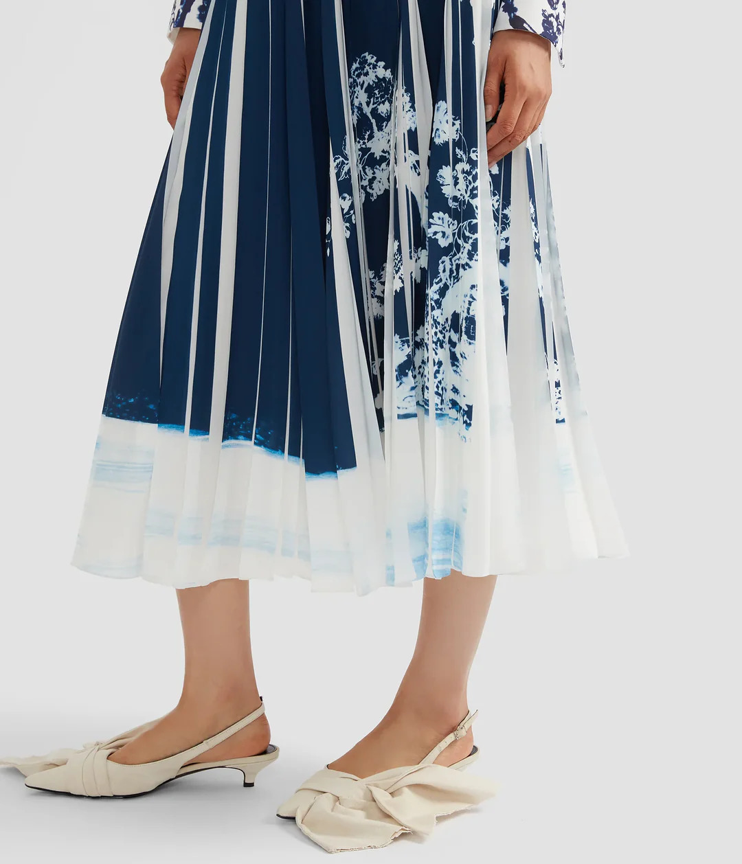 Pleated Midi Skirt - 2