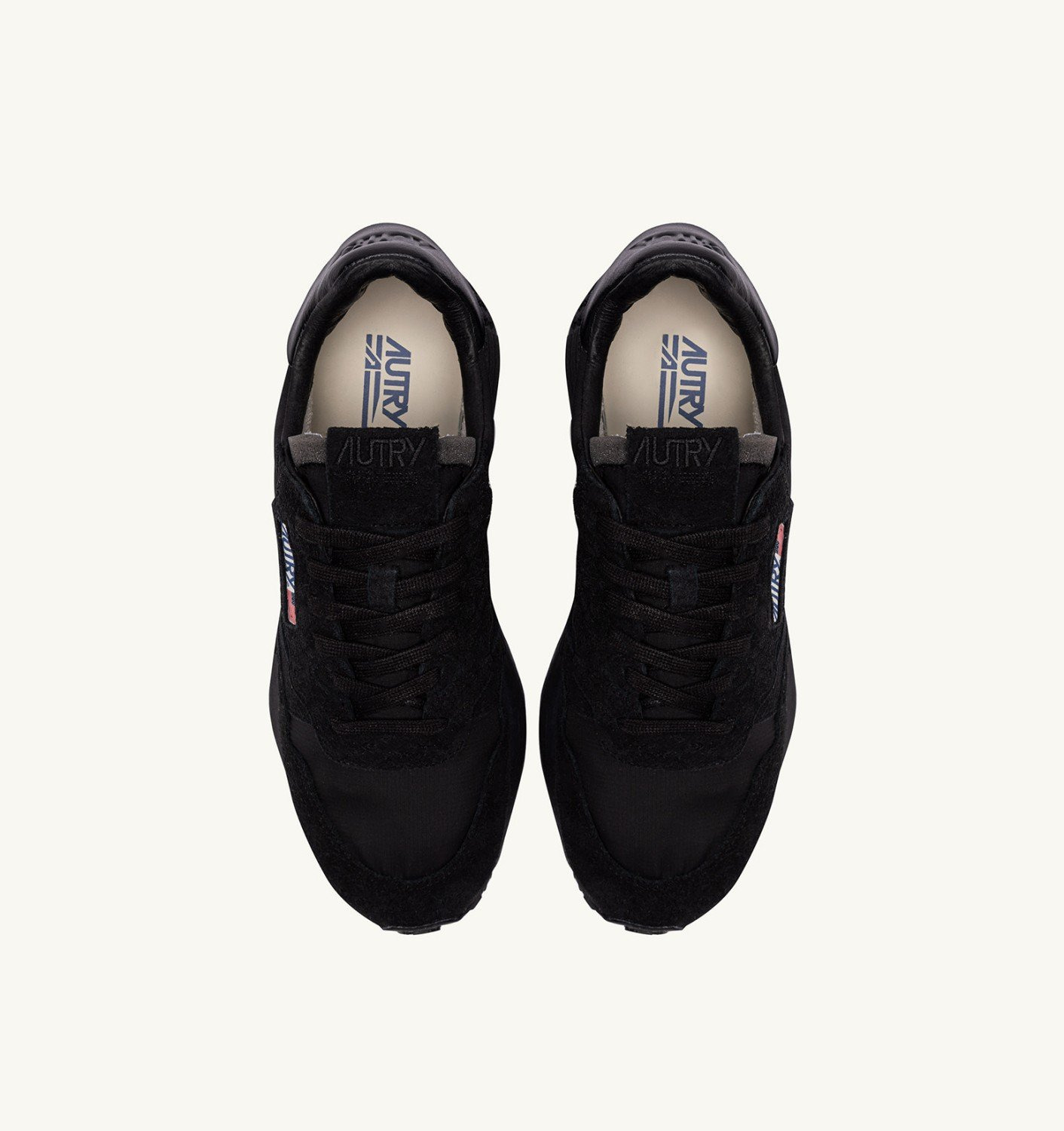 REELWIND LOW SNEAKERS IN BLACK NYLON AND SUEDE - 5