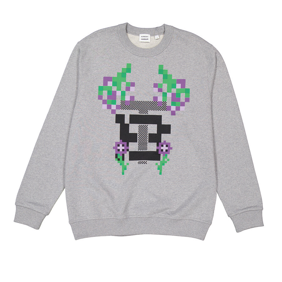 Burberry x Minecraft Falconer Monogram Motif Print Cotton Sweatshirt - 5