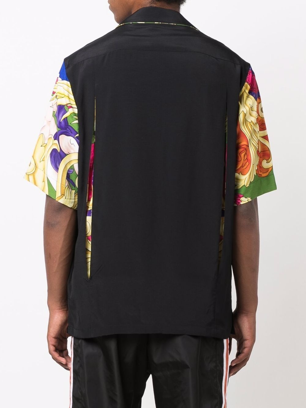 Barocco-print camp-collar shirt - 4