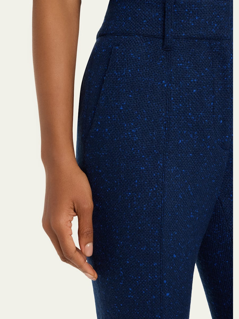 Rhein Speckled Tweed Flare Pants 5