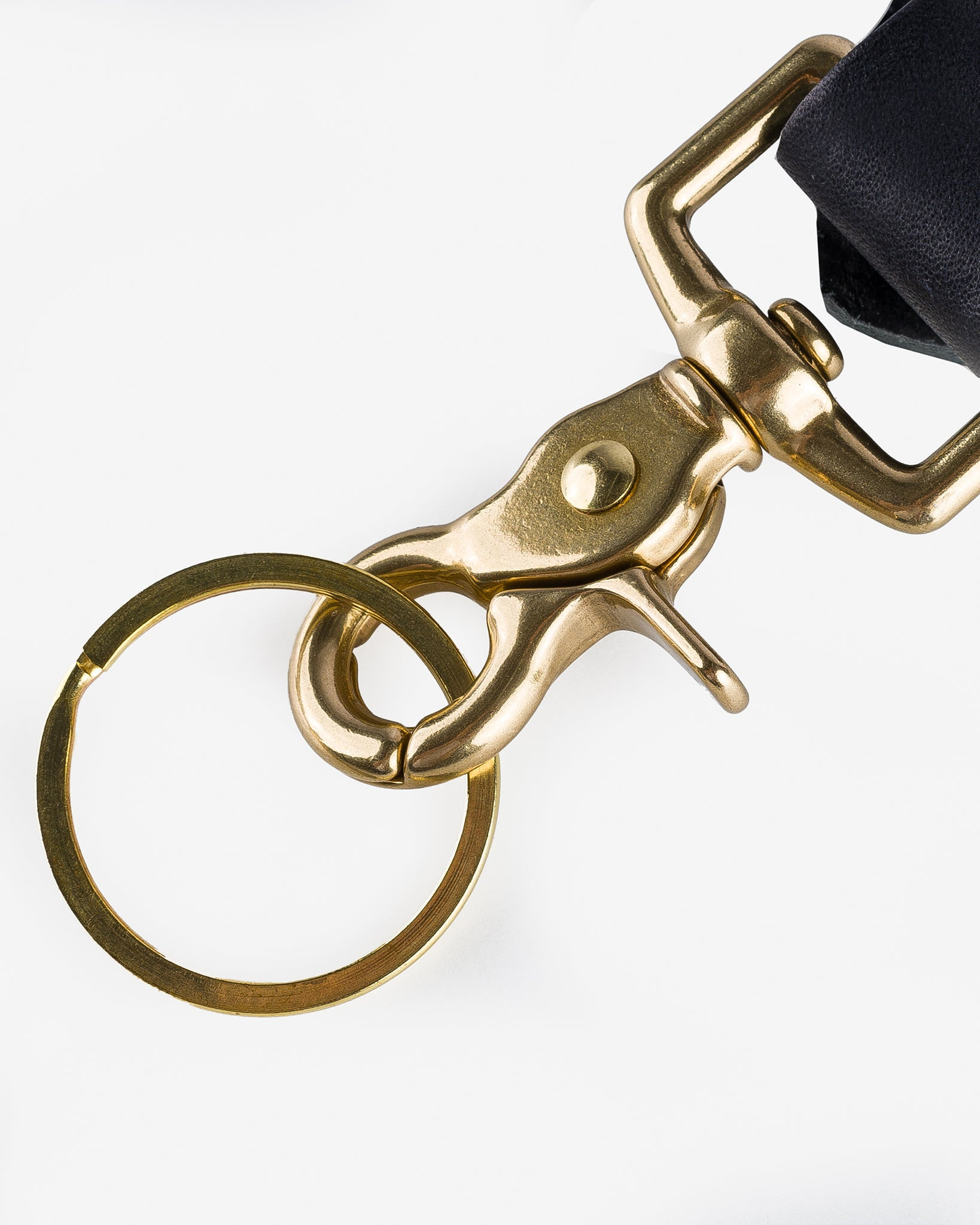 OGL-FOB-BLK OGL Leather Key Fob - Black - 5