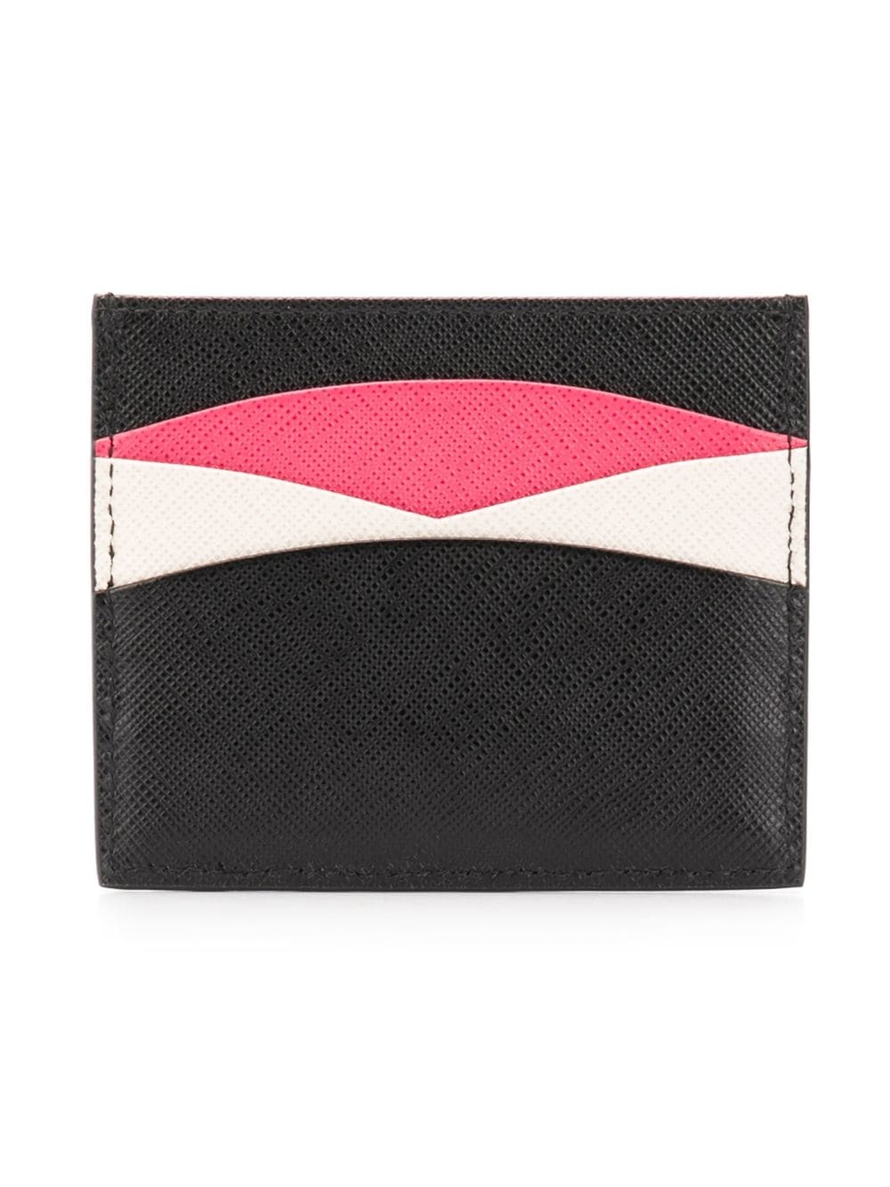 logo-plaque panelled cardholder - 2