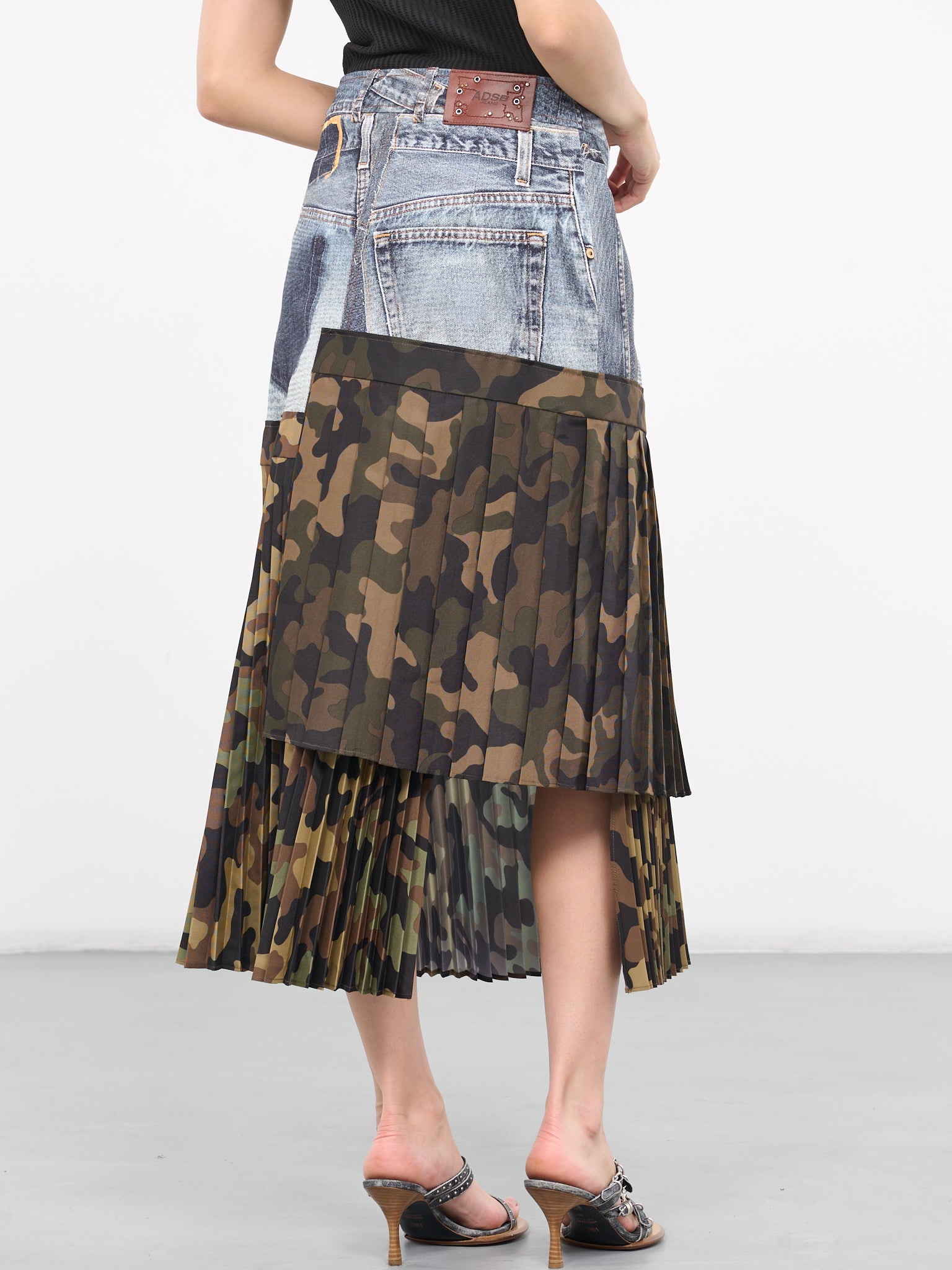 Andersson Bell Wanda Mixed-Material Midi Dress | hlorenzo