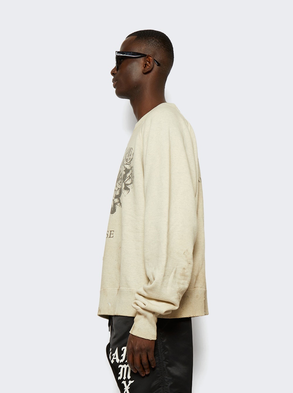 Rose Crew Neck Sweater Grey - 5