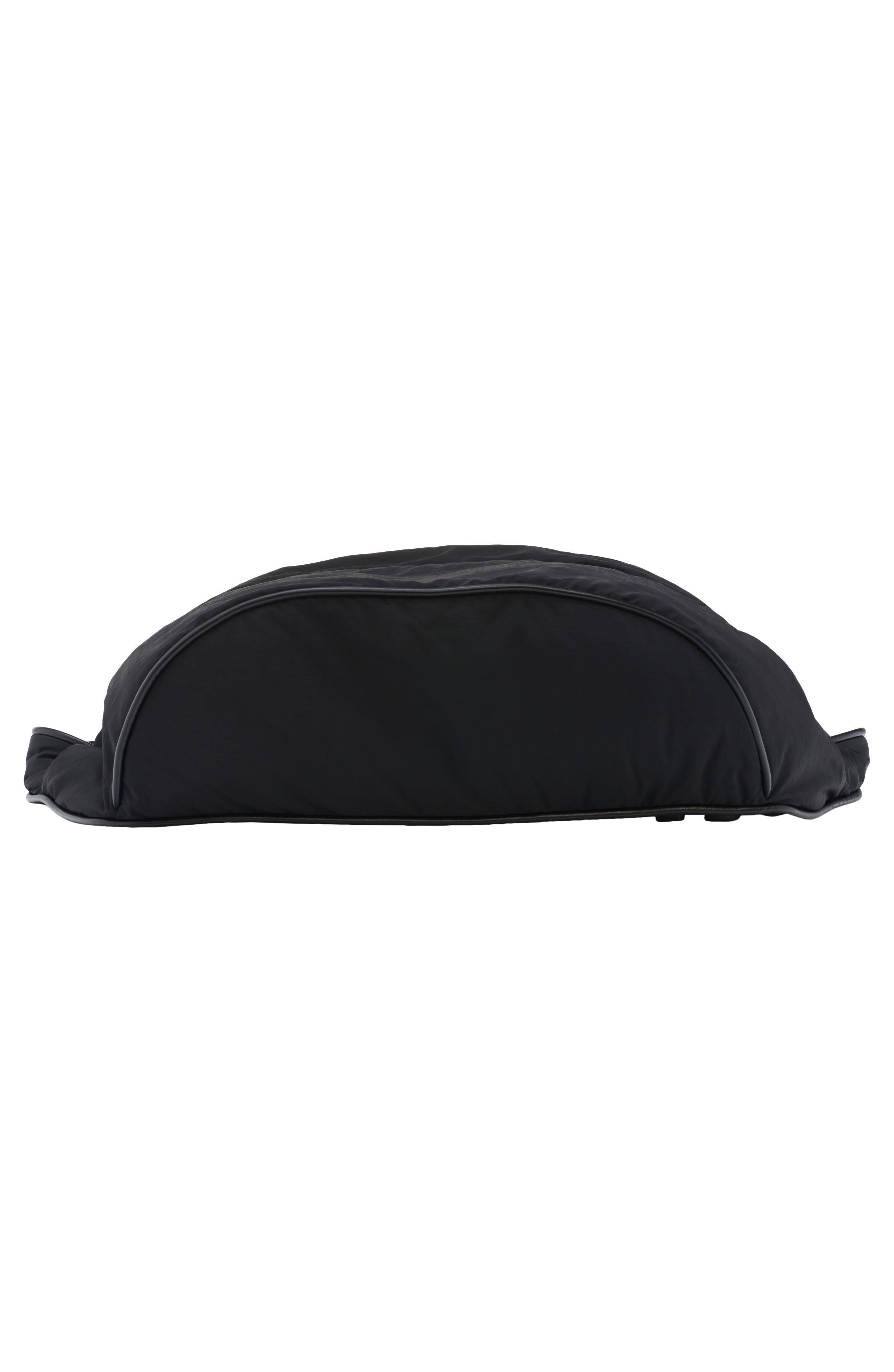 Bottega Veneta Large Nylon Belt Bag in 8803 Black/Silver at Nordstrom - 5