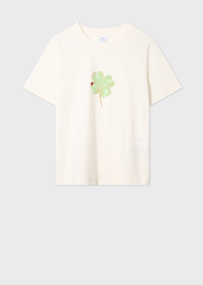 Women's Cream 'Clover' T-Shirt 1