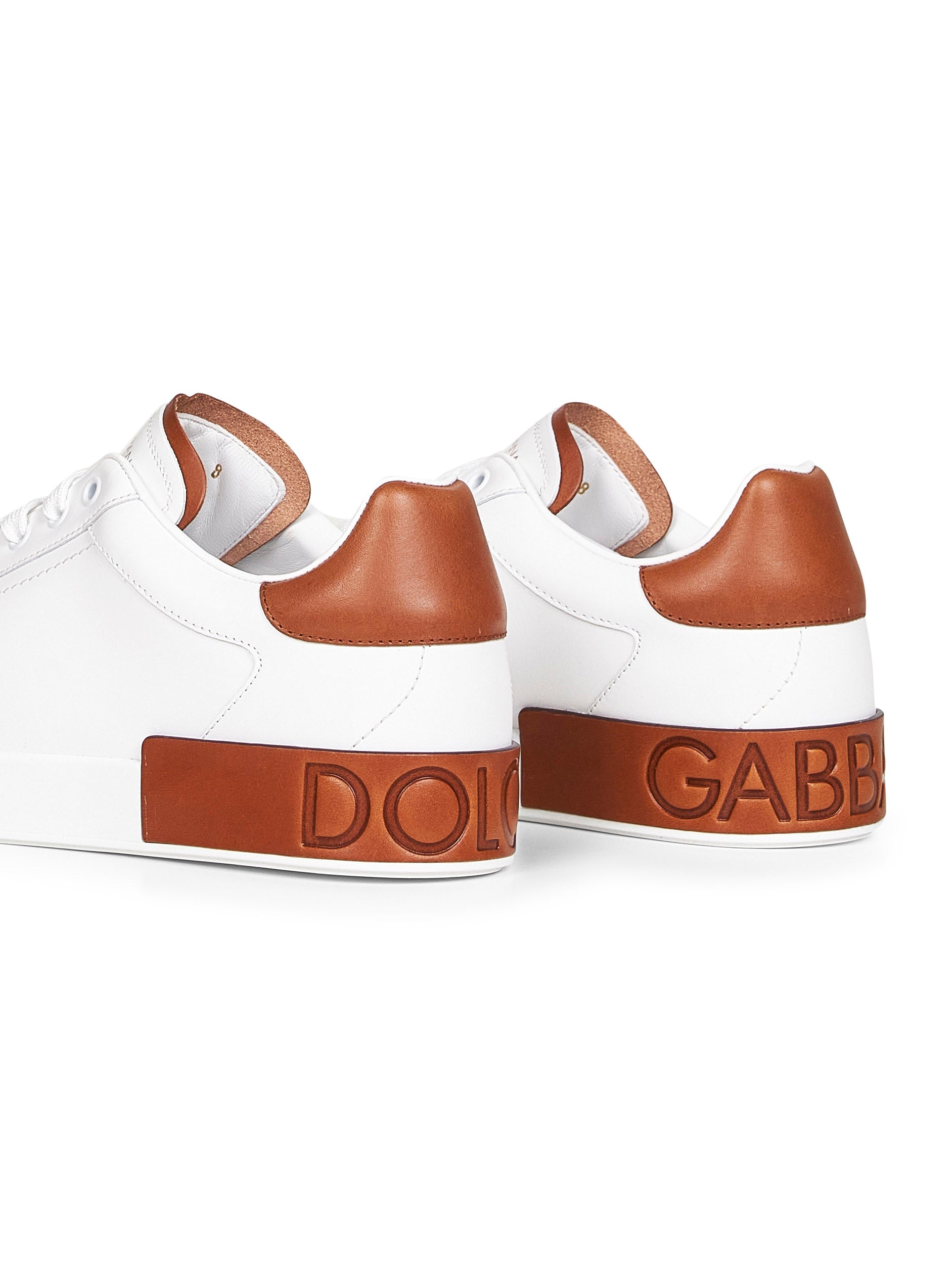 White calf leather Portofino sneakers - 4